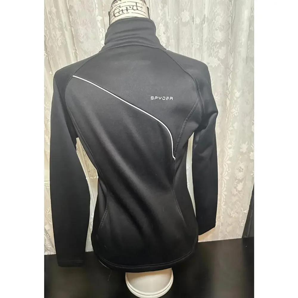 Spyder Women’s Black Full Zip Jacket Size Small – Performance Outerwear - Picture 3 of 4